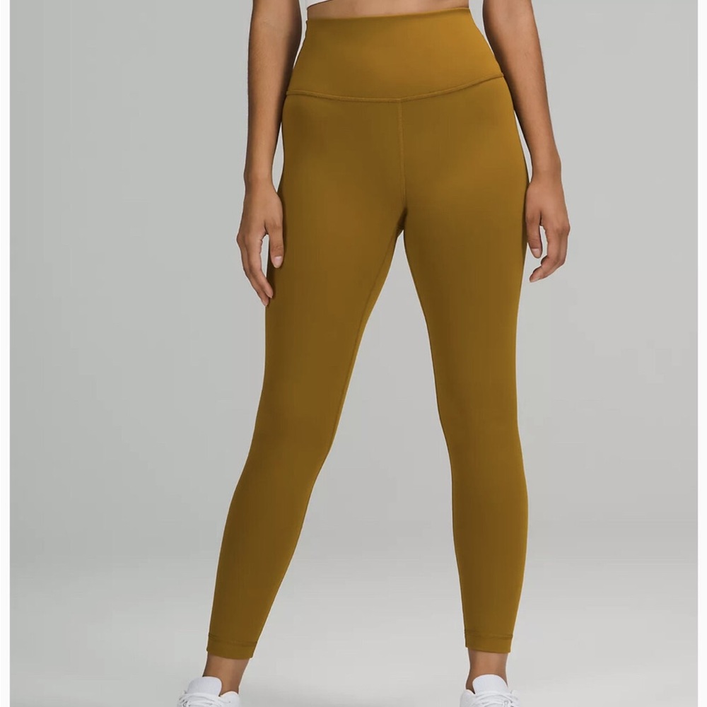 Lululemon Wunder Train High-Rise Tight 25" Gold Spice size 8
